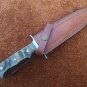 AN CUSTOM HANDMADE D2 STEEL FULL TANG 13" HUNTING KNIFE WITH RAM HORN HANDLE