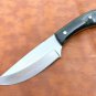 AN CUSTOM HANDMADE J2 STEEL 10" HUNTING KNIFE WITH COLORED BONE HANDLE