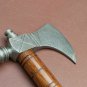 AN Damascus Axe Custom Handmade 18'' Beautiful Smoke Pipe With Wood Handle Axe