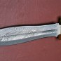 AN CUSTOM HANDMADE DAMASCUS STEEL 15" HUNTING KNIFE DAGGER WITH BONE HANDLE