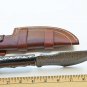 AN CUSTOM HANDMADE DAMASCUS STEEL 11" HUNTING TRACKER KNIFE WITH MICARTA HANDLE