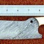 AN CUSTOM HANDMADE DAMASCUS STEEL 12" CHEF KNIFE BLANK BLADE WITH BRASS BOLSTER