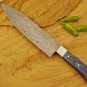 AN CUSTOM HANDMADE DAMASCUS STEEL 12" CHEF KNIFE WITH DOLLAR SHEATH HANDLE