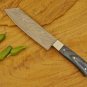 AN CUSTOM HANDMADE DAMASCUS STEEL 12" CHEF KNIFE WITH DOLLAR SHEATH HANDLE