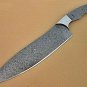 AN CUSTOM HANDMADE DAMASCUS STEEL 12" CHEF KNIFE BLANK BLADE
