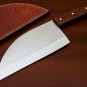 AN CUSTOM HANDMADE J2 STEEL 12" CLEAVER KNIFE WITH WOOD HANDLE