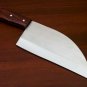 AN CUSTOM HANDMADE J2 STEEL 12" CLEAVER KNIFE WITH WOOD HANDLE