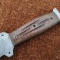 AN CUSTOM HANDMADE DAMASCUS STEEL 11" HUNTING KNIFE WITH MICARTA HANDLE