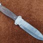 AN CUSTOM HANDMADE DAMASCUS STEEL 11" HUNTING KNIFE WITH MICARTA HANDLE