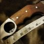 KNIFE CUSTOM KNIFE DAMASCUS STEEL 10" KARAMBIT HUNTING KNIFE WITH WOOD HANDLE