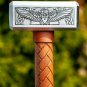 HAMMER CUSTOM HANDMADE STEEL 12" HAMMER WITH WOOD HANDLE
