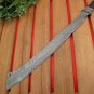 KNIFE CUSTOM HANDMADE DAMASCUS STEEL 28" HUNTING SWORD WITH WOOD HANDLE
