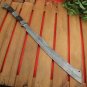 KNIFE CUSTOM HANDMADE DAMASCUS STEEL 28" HUNTING SWORD WITH WOOD HANDLE