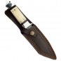 KNIFE CUSTOM HANDMADE DAMASCUS STEEL 11" HUNTING TANTO KNIFE WITH BONE HANDLE