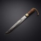 KNIFE CUSTOM HANDMADE 1095 STEEL 15" HUNTING KNIFE WITH WOOD AND BONE  HANDLE