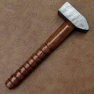 KNIFE CUSTOM MADE DAMASCUS STEEL 13"  HAMMER WITH WOOD HANDLE