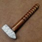 KNIFE CUSTOM MADE DAMASCUS STEEL 13"  HAMMER WITH WOOD HANDLE