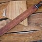 KNIFE CUSTOM HANDMADE DAMASCUS STEEL 30" FIGHTING KATANA SWORD WITH WOOD HANDLE