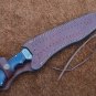 KNIFE CUSTOM HANDMADE DAMASCUS STEEL 14" HUNTING KNIFE WITH WOOD HANDLE