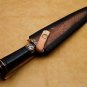 KNIFE CUSTOM HANDMADE DAMASCUS STEEL 14" HUNTING KNIFE WITH BLACK RESIN HANDLE