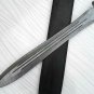 KNIFE CUSTOM HANDMADE DAMASCUS STEEL 26" HUNTING SWORD WITH MICARTA HANDLE