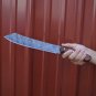 KNIFE CUSTOM HANDMADE DAMASCUS STEEL 14" HUNTING/CHEF KNIFE WITH WOOD HANDLE