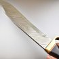 KNIFE CUSTOM HANDMADE DAMASCUS STEEL 18" HUNTING KUKRI KNIFE WITH HORN HANDLE