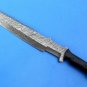 KNIFE CUSTOM HANDMADE DAMASCUS STEEL 15" HUNTING TRACKER KNIFE MICART HANDLE