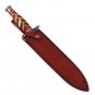 knife CUSTOM HANDMADE DAMASCUS STEEL 13" HUNTING KNIFE WITH WOOD HANDLE