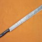 KNIFE CUSTOM HANDMADE DAMASCUS STEEL 24" HUNTING SWORD WITH DOLLAR SHEATH HANDLE
