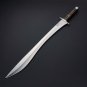 KNIFE CUSTOM HANDMADE 1095 STEEL 23" HUNTING SWORD WITH WOOD & HORN HANDLE