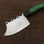 KNIFE CUSTOM HANDMADE 1095 STEEL 9.0" CHEF/KITCHEN CLEAVER WITH WOOD HANDLE