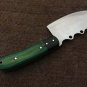 KNIFE CUSTOM HANDMADE 1095 STEEL 9.0" CHEF/KITCHEN CLEAVER WITH WOOD HANDLE
