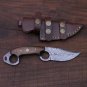 CUSTOM HANDMADE DAMASCUS STEEL 10" HUNTING KNIFE, SKINNER, SURVIVAL KNIFE, EDC