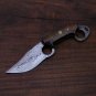 CUSTOM HANDMADE DAMASCUS STEEL 10" HUNTING KNIFE, SKINNER, SURVIVAL KNIFE, EDC