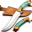CUSTOM HANDMADE D2 STEEL 12" HUNTING KNIFE, SKINNER KNIFE, BOWIE KNIFE,EDC KNIFE