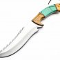CUSTOM HANDMADE D2 STEEL 12" HUNTING KNIFE, SKINNER KNIFE, BOWIE KNIFE,EDC KNIFE