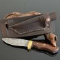 CUSTOM HANDMADE DAMASCUS STEEL 10" HUNTING KNIFE, SKINNER KNIFE, BUSHCRAFT KNIFE