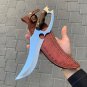 CUSTOM HANDMADE D2 STEEL 15" HUNTING BOWIE KNIFE, SKINNER KNIFE,OUTDOOR KNIFE