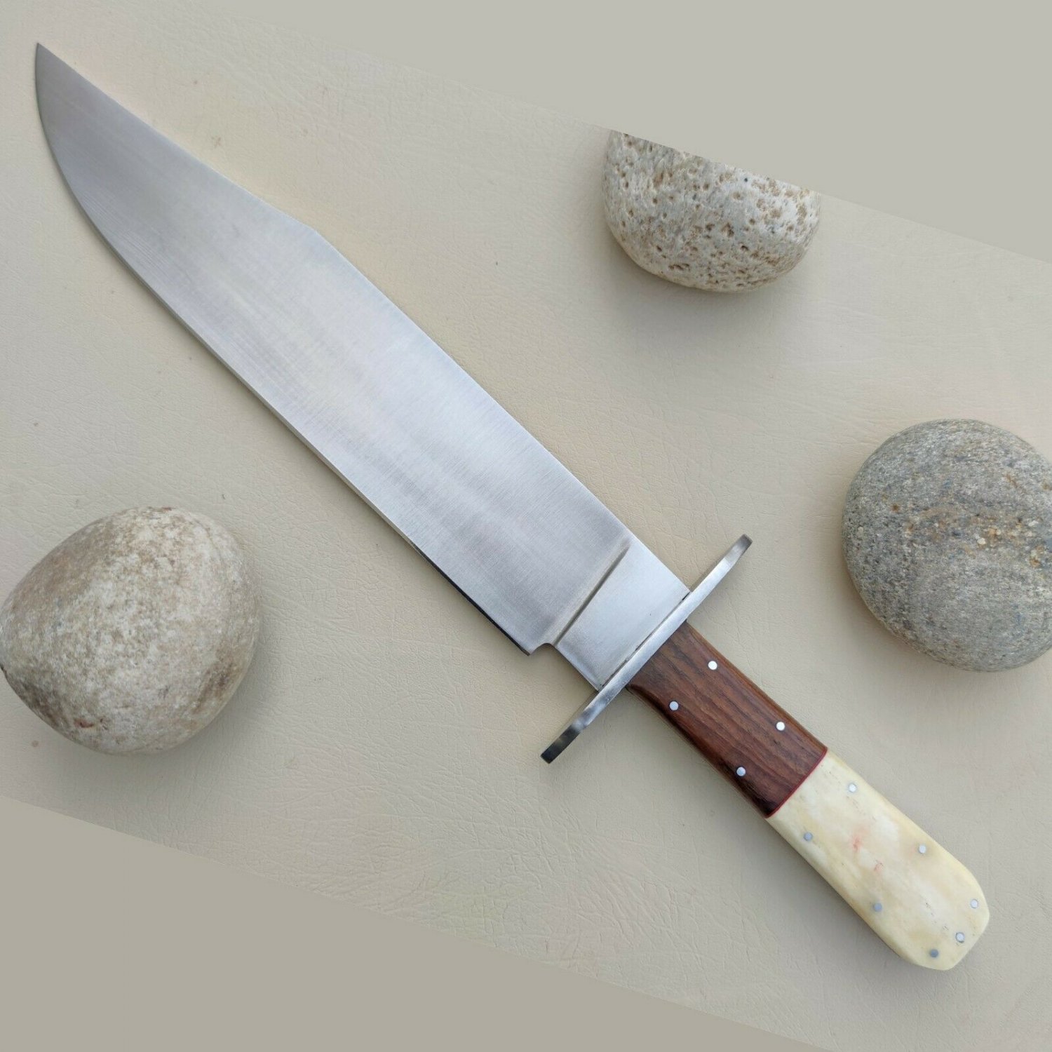 CUSTOM HANDMADE D2 STEEL 15" HUNTING KNIFE, BOWIE KNIFE, OUTDOOR KNIFE, EDC