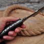 CUSTOM HANDMADE DAMASCUS STEEL 10" TRACKER KNIFE, HUNRING KNIFE, SURVIVAL KNIFE