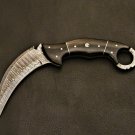 CUSTOM HANDMADE DAMASCUS STEEL 10" HUNTING KNIFE, KARAMBIT KNIFE, COMBAT KNIFE