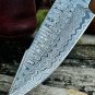 CUSTOM HANDMADE DAMASCUS STEEL 11" HUNTING KNIFE, SKINNER KNIFE, BOWIE KNIFE,EDC