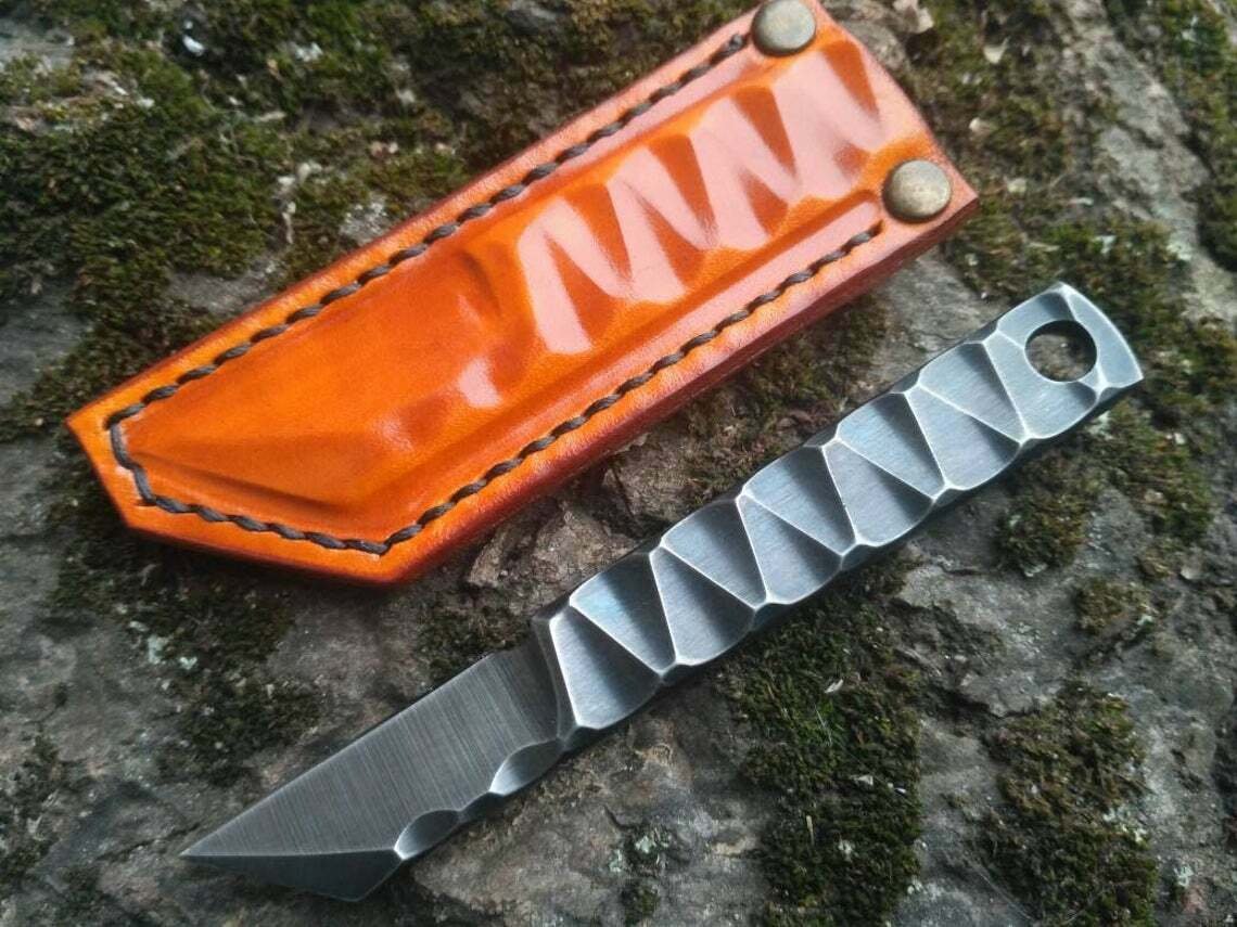 CUSTOM HANDMADE D2 STEEL 5" KKRIDASHI KNIFE, SKINNER KNIFE, EDC KNIFE, HUNTING