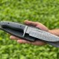 CUSTOM HANDMADE DAMASCUS STEEL 11" HUNTING KNIFE, SKINNER KNIFE,TACTICAL KNIFE