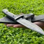CUSTOM HANDMADE DAMASCUS STEEL 11" HUNTING KNIFE, SKINNER KNIFE,TACTICAL KNIFE