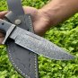CUSTOM HANDMADE DAMASCUS STEEL 11" HUNTING KNIFE, SKINNER KNIFE,TACTICAL KNIFE