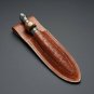 CUSTOM HAND FORGED DAMASCUS STEEL 10" TRI DAGGER, KRIS BLADE, HUNTING KNIFE, EDC