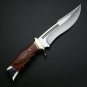 CUSTOM HANDMADE D2 STEEL 12" HUNTING KNIFE, BOWIE KNIFE, WITH WOOD HANDLE