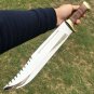 CUSTOM HANDMADE D2 STEEL 18" HUNTING BOWIE KNIFE, OUTDOOR KNIVES, EDC KNIVES